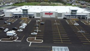 Meijer shopping center front building