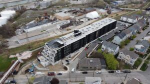 concrete walls aerial