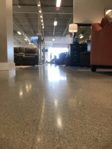 interior finished concrete flooring Ashley Furniture