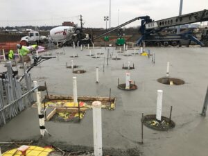 exterior concrete structural work