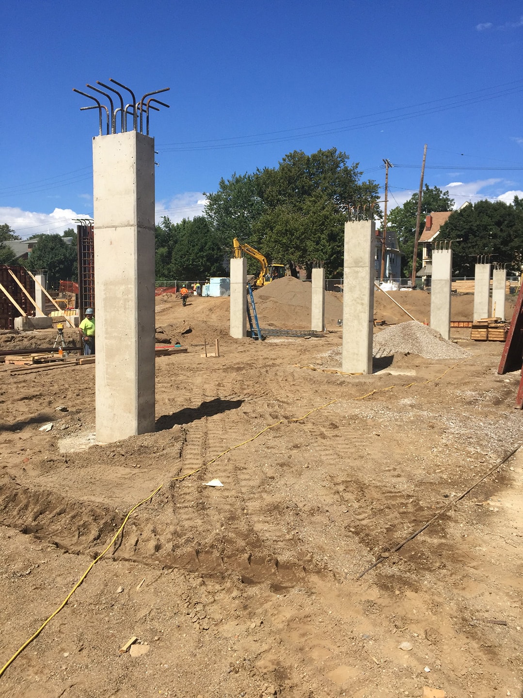 concrete foundation pillars