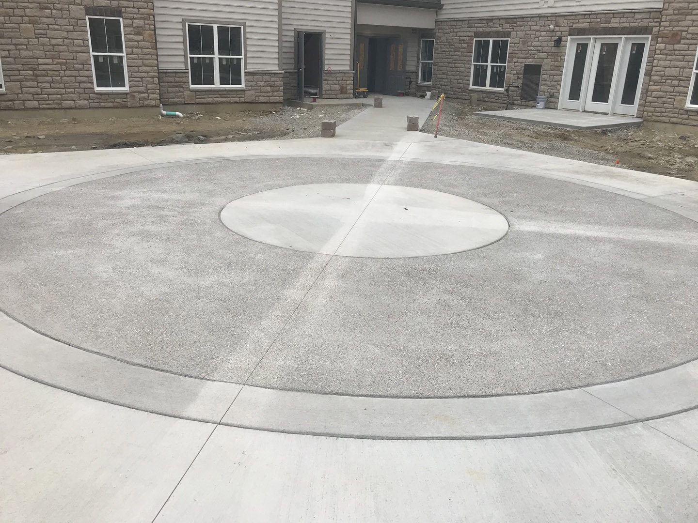 exterior concrete circle