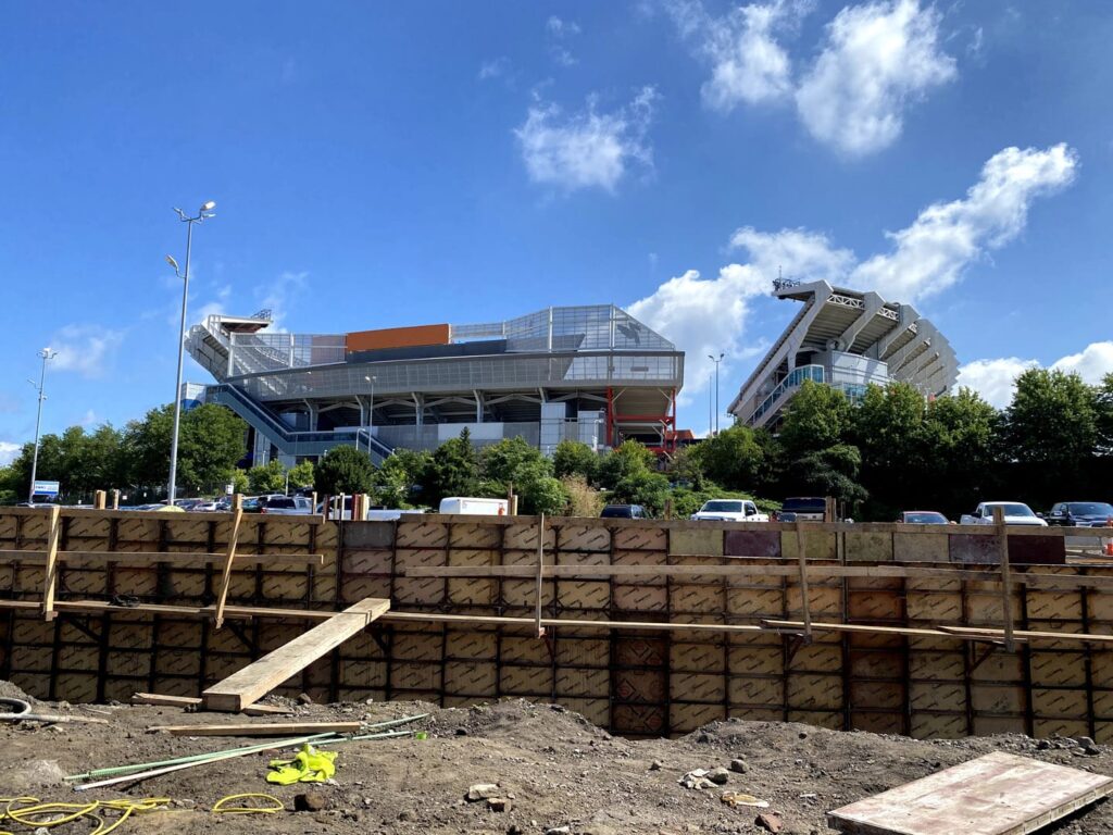 concrete forms set-up