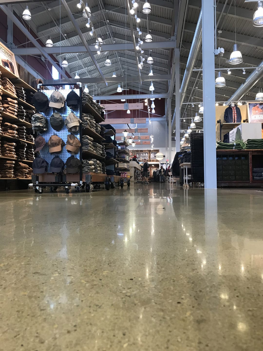 finished concrete flooring for Duluth Trading