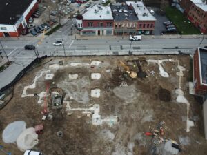 aerial dirt plot of MetroHealth